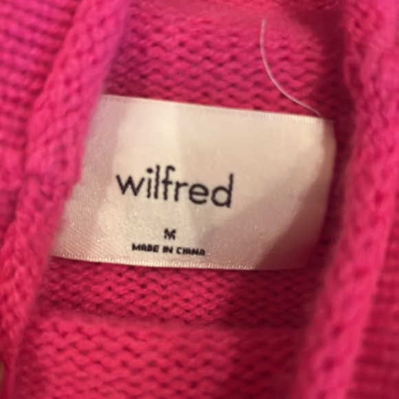 Aritzia Wilfred Luxe Cashmere Cyrus Sweater Pink Medium - Picture 4 of 9